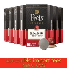 10 Pack Peet's Crema Scura Intensity 9 Espresso Capsules 10ct Each ... wa