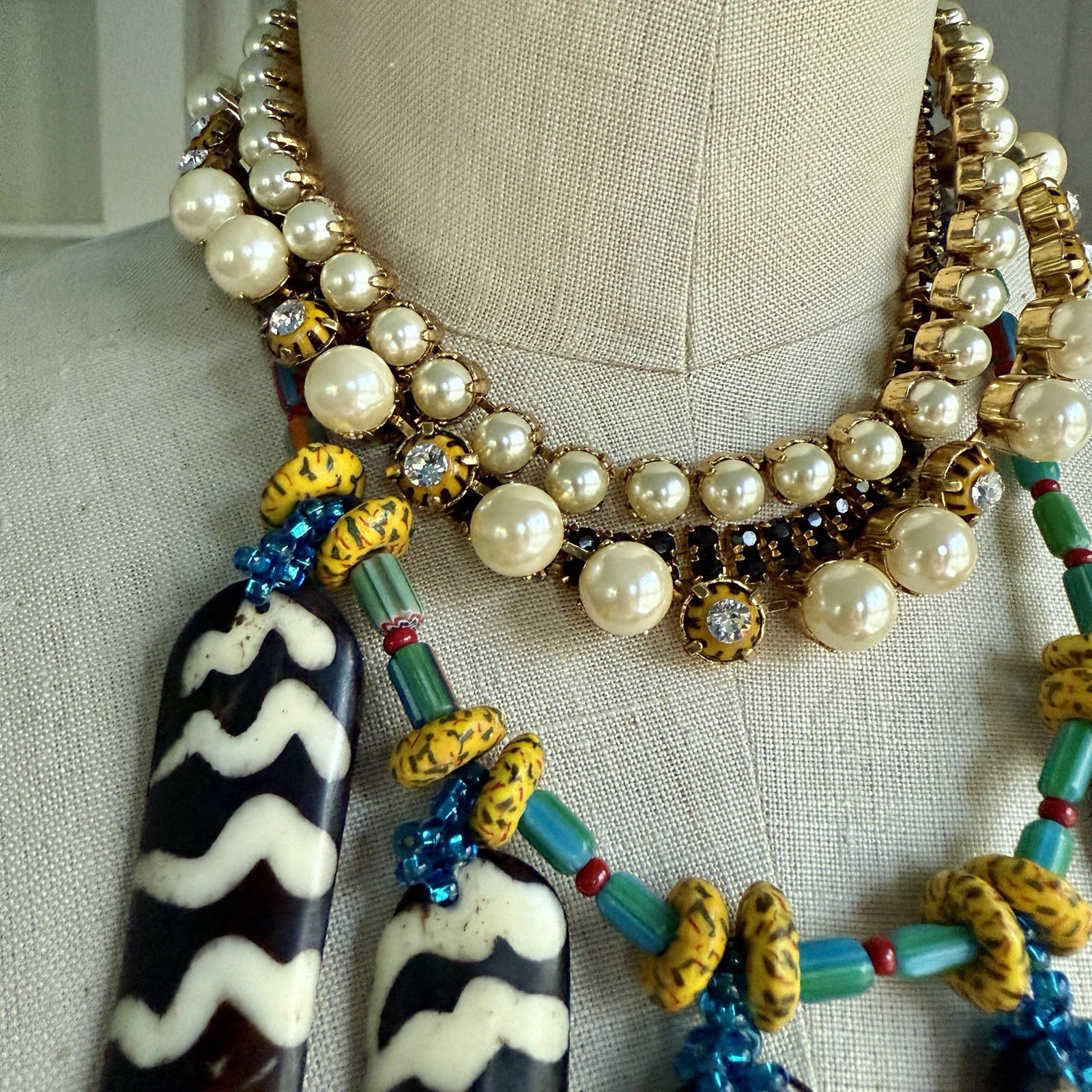 ERICKSON BEAMON Bib Choker Statement Necklace RAR… - image 7