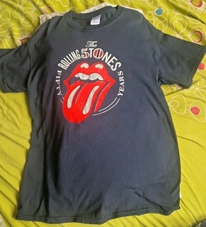 The Rolling Stones "Fifty Years" Large Navy T Shirt