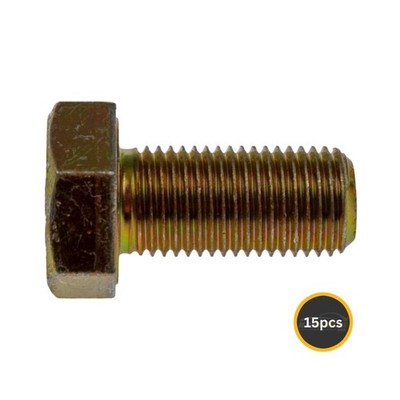 Cap Screw | 15 Pieces | Steel | Gold Color | Hex Head Drive | 10.9 Callout Size