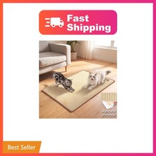 Finvizo Sisal Cat Scratching Mat, Color Natural Wood Tone