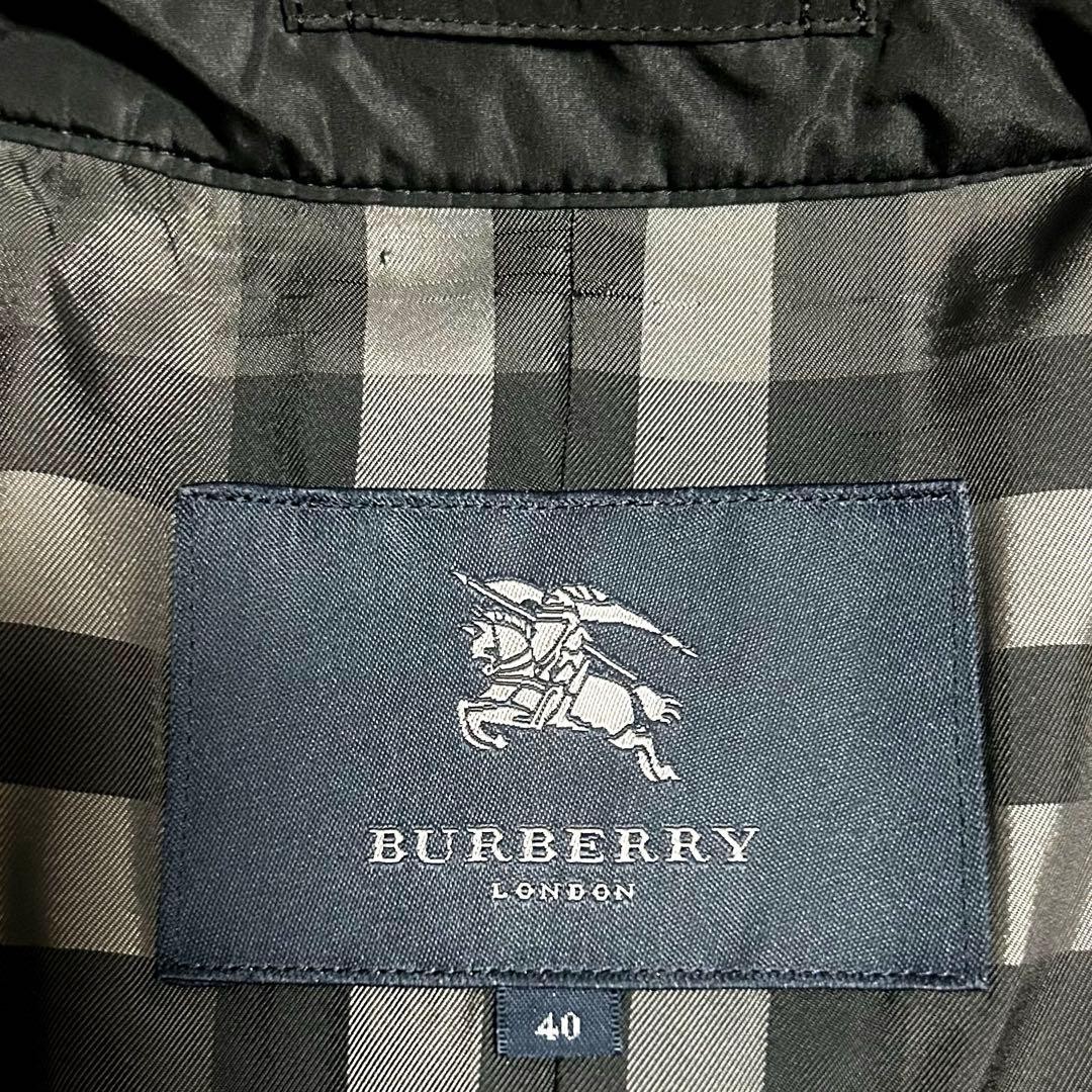 Burberry London Padded Trench Coat Black Polyester With Belt Size 40 For Women thumbnail 22