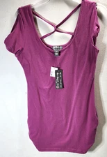 One Step Up Womens Shirt Tank Top Blouse Size Medium Pink NEW