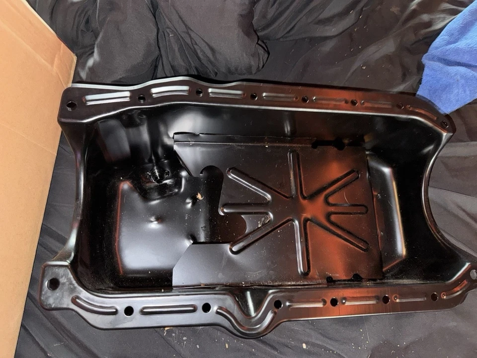 1992 GMC Sonoma 4.3l panela de óleo do motor 4x2 panela de óleo do motor peça OEM - Imagem 3 de 4