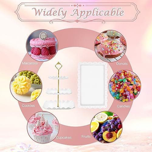 5 Stück Dessert Tisch Display Set - 2 x Cupcake Ständer Halter/Cup Cake Tier - Bild 5 von 7