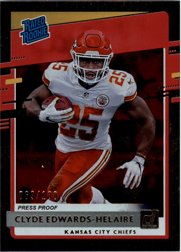 2020 Donruss Press Proof Silver #321 Clyde Edwards-Helaire RR /100 - FB