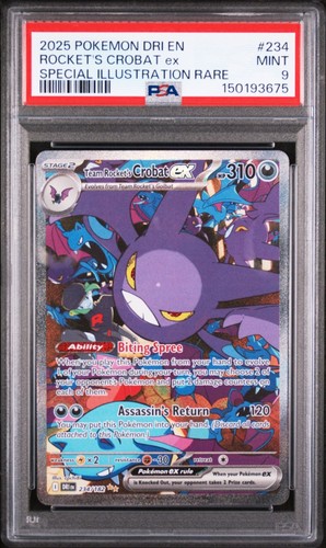 Team Rocket's Crobat ex graded PSA 9 for sale on eBay