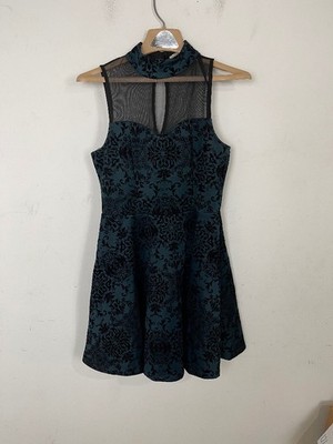 charlotte russe black mesh dress Charlotte Russe black Mesh Detail Mini Dress, Size XS