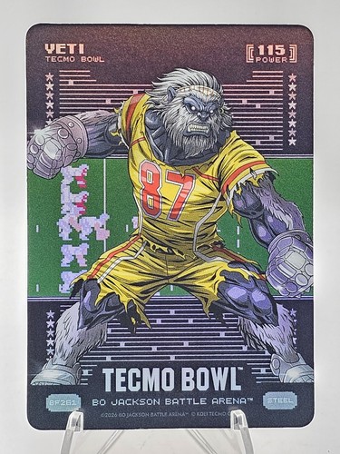 2026 Bo Jackson Battle Arena Tecmo Bowl Yeti Travis Kelce #BF261 Battlefoil