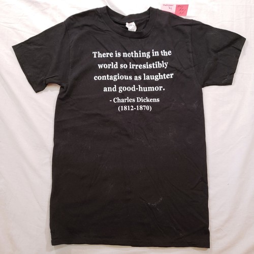 Charles Dickens Quote T-Shirt Irresistibly Contagious Laughter Good Humor