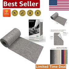 Versatile 3"x60" Linen Repair Patch - Medium Grey Iron-On Solution for Fabrics