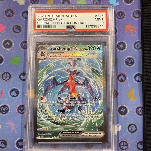 POKEMON PSA 9 2023 SV Paradox Rift Garchomp ex 245/182 SIR | eBay