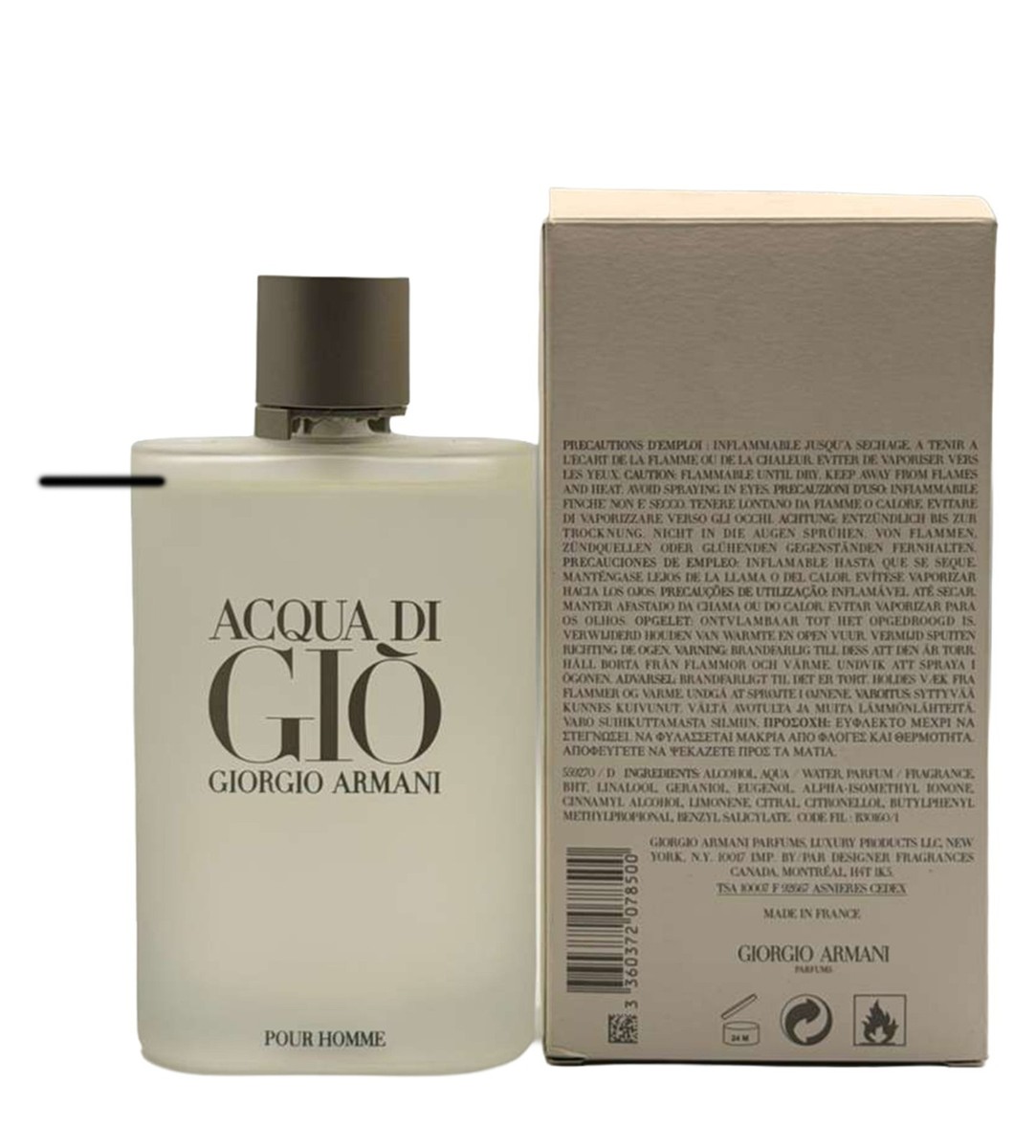 Acqua Di Gio by Giorgio Armani Cologne for Men 6.7 oz / 200 ml EDT