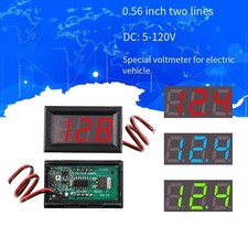Versatile DC Voltmeter with Bright LED Display Suitable for Electric Vehicles