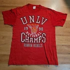Vintage UNLV Runnin Rebels 1990 NCAA National Champions T-Shirt XL basketball