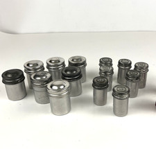 Vintage 14 Empty Kodak Metal Film Canisters With Lids 2 Sizes