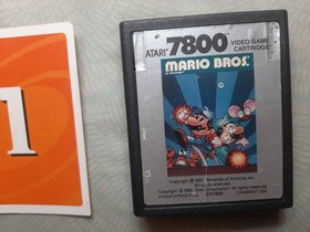 MARIO BROS for Atari 7800 - Choose 1 of 2 - Both tested & working well!