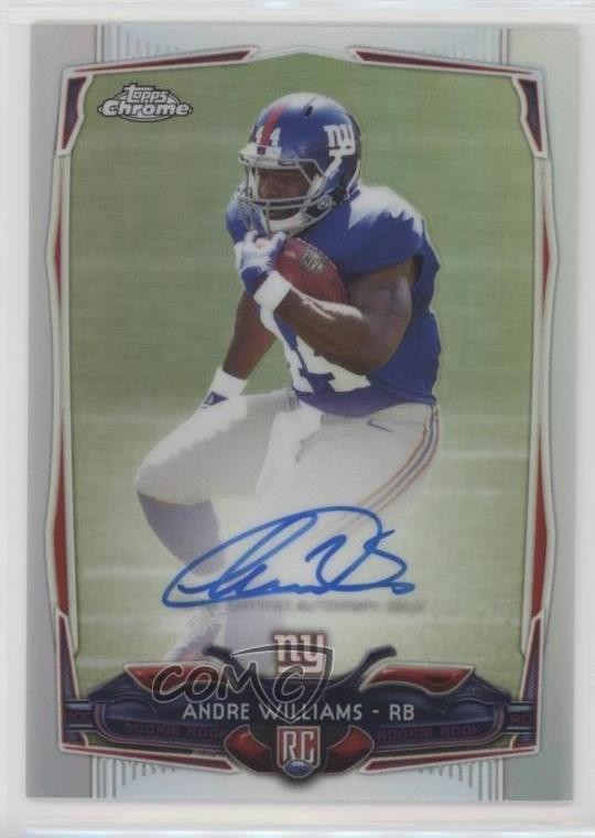 2014 Topps Chrome Refractor Rookie Auto 89/150 Andre Williams #154 Auto RC 0f8