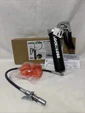LockNLube Easy-Prime Pistol-Grip Grease Gun + 20" Hose and in-line Hose Swivel