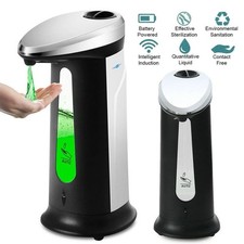 400ml Automatic Soap Dispenser Touchless Sensor Hand Washer for Kitchen Bathroom