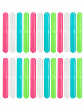 24 Pack Toothbrush Holder Cases for Traveling, Bathroom, Home,School and Camping