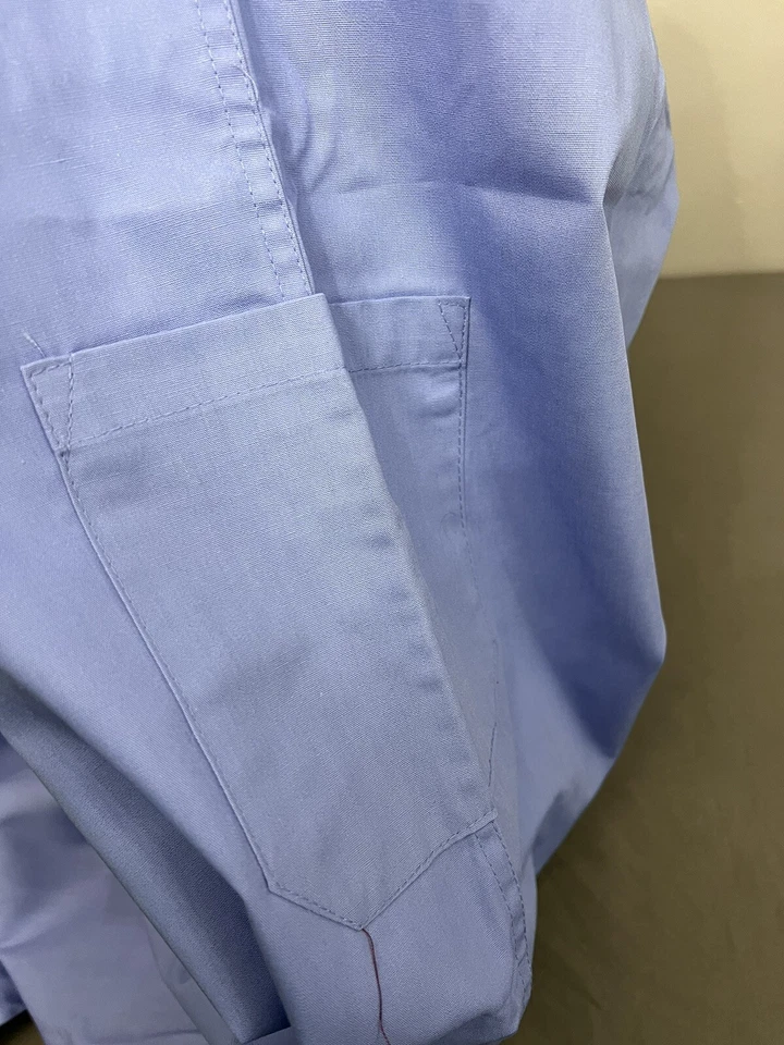 Medical Collection EWC Steel Blue Reversible Drawstring Scrub Pants Size Large - Image 3 of 4