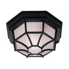 Traditional Black IP54 Exterior 8 Sided Octagonal Porch Ceiling Lantern Light