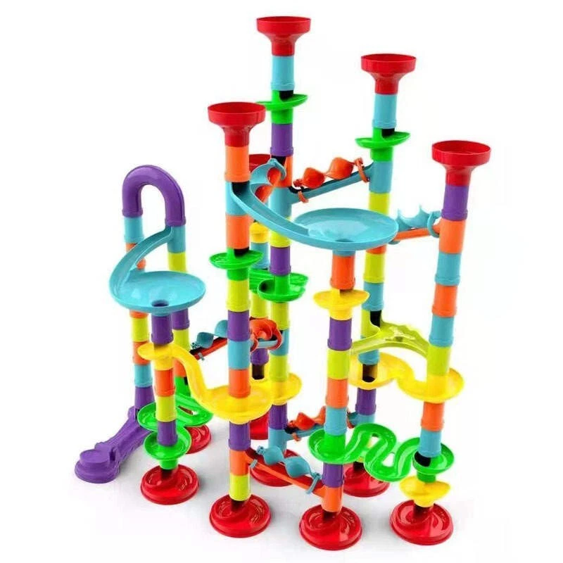 Marble Run - 113 pcs | Marble Maze Game Building Toy for Kid, Marble Track Race - Image 3 of 4
