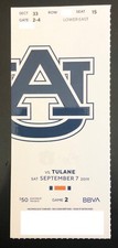 2019 Auburn Tigers Football Collectible Ticket Stub - Choose Any Home Game