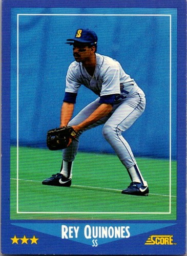 Rey Quinones Mariners 1988 Shortstop Baseball Card Number 192 Of 660 Score