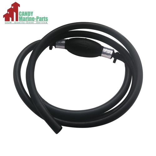 3/8" Marine Outboard Boat Motor Fuel/Gas Hose Line Assembly with Primer Bulb - Picture 4 of 5