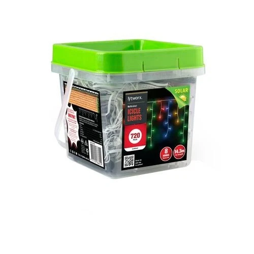 Lytworx 720 LED Multicolour Solar Icicle Lights AUSTRALIA BRAND