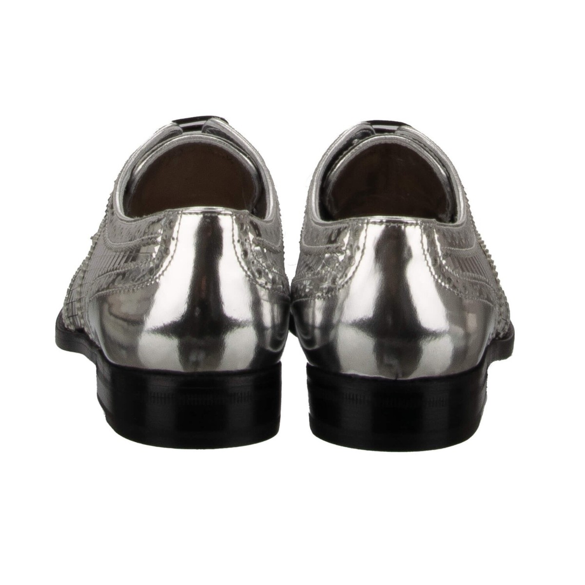 DOLCE & GABBANA Disco Ball Stil Leder Brogue Schuhe BOY