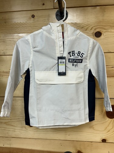 Tommy Hilfiger, Kids Pullover Raincoat, Snow White, Size 6 - Picture 4 of 4
