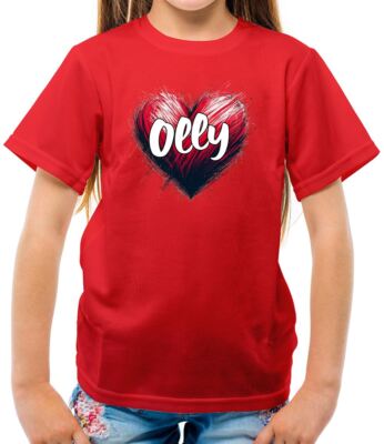 Love Heart Olly - Kinder T-Shirt - 2024 Song Dizzy UK Euro Vision