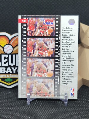 Michael Jordan 1993 Upper Deck NBA playoff highlights April