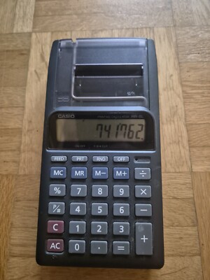 CASIO HR-8L Tischrechner druckend schwarz 33
