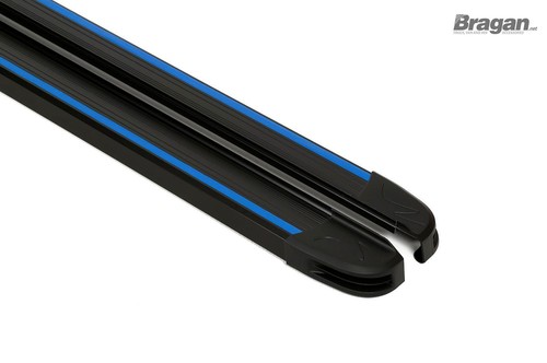 Black Running Boards MY3 To Fit Nissan NV300 2014-2021 SWB Side Step Accessories - Picture 6 of 12