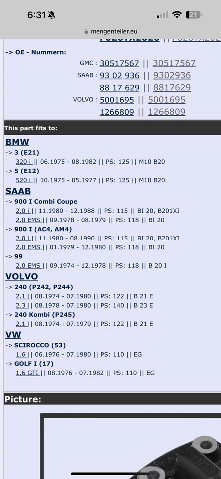 Bosch 438 100 023 Fuel Distributor BMW SAAB VW Volvo E12 E21 P242 P244 900 99 - Image 4 of 4
