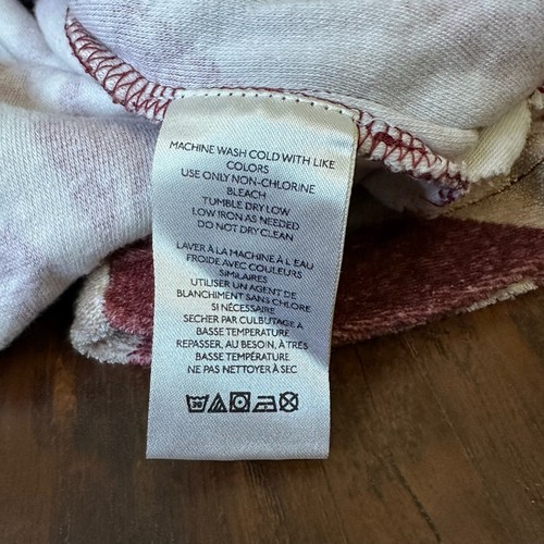 WE THE FREE Terry Cardi Hoodie Womens XS Terracotta Geometric Pullover Boho NWT - Picture 9 of 11