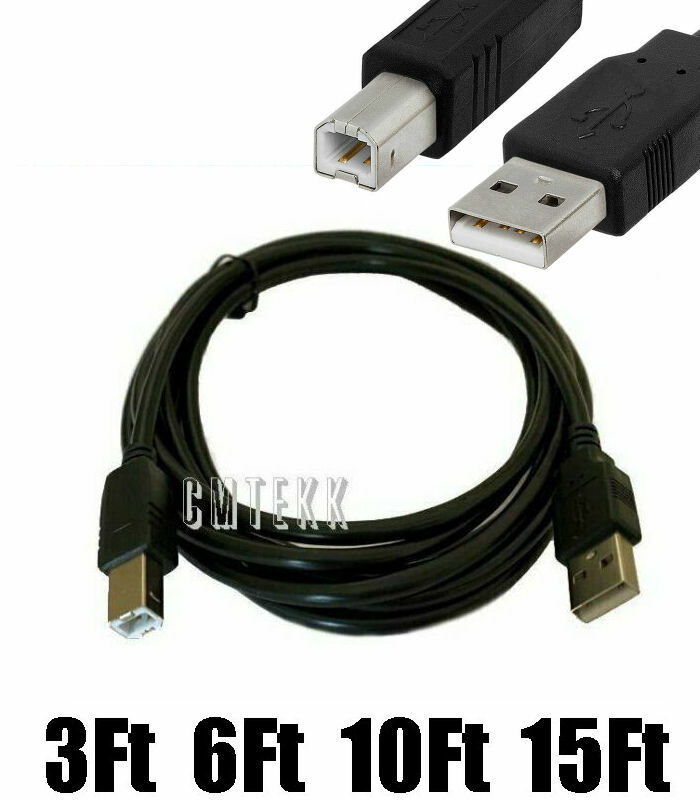 Printer Scanner SHIELDED USB 2.0 A Male to B Male Cable HP Cannon