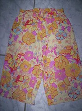 "Whoopi" Sommer-Hose m. Bl&uuml;mchen, dehnbarer Bund, neuw. Gr. 104