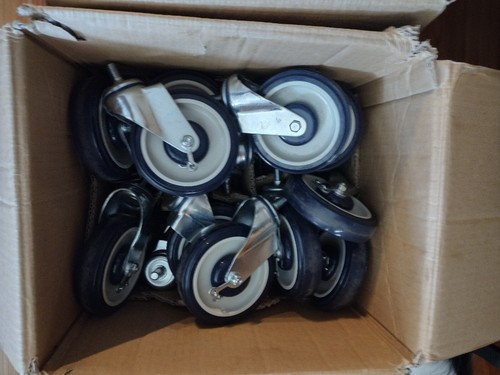 caster wheels casters Swivel (Lot Of 4 ) 5" I" Long Thread By Half Inch. - Picture 5 of 10