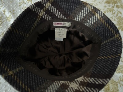 BURBERRY LONDON womens hat. Womens Burberry London Nova Check Plaid Bucket Hat Cap Size  main image 4