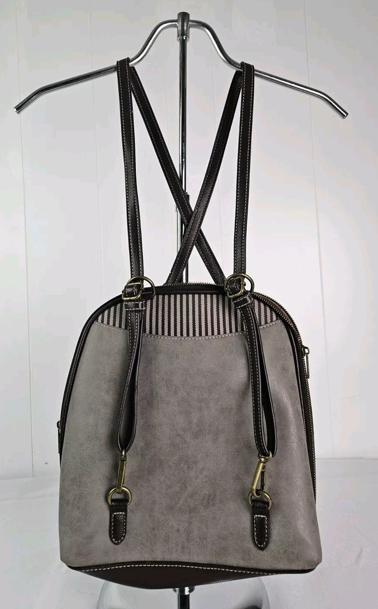 CHALA BICYCLE CONVERTIBLE BACKPACK PURSE GRAY | eBay display picture 3