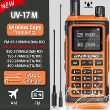 BaoFeng UV-17M Air Band Walkie Talkie Long Range Type-C Ham Two Way Radio 999CH