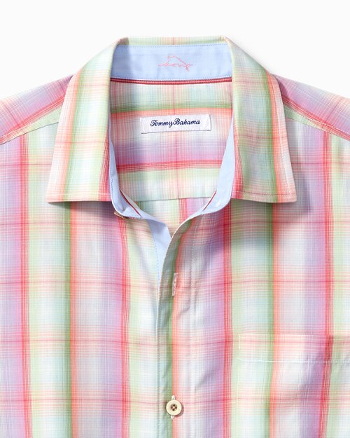 Лагерная рубашка из шелка в клетку TOMMY BAHAMA Ombr Isles S 16790₽