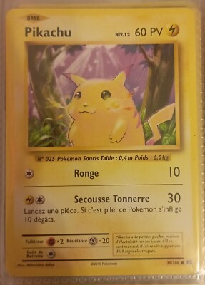  2016 Pikachu XY 35/108 NEAR MINT  