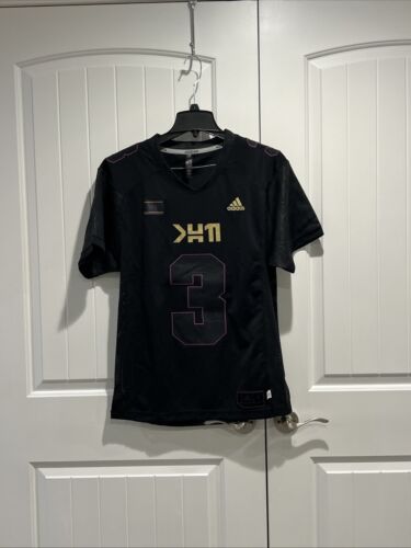 Adidas Mens Marvel Wakanda Black Panter Football Jersey MediumSize Medium