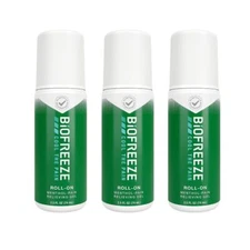 Biofreeze 13451 Roll-On Pain-Relieving Gel, 2.5 FL oz, Green Topical, Arthritis,